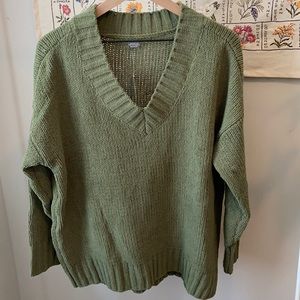 Aerie Chenille V-Neck Sweater NWT